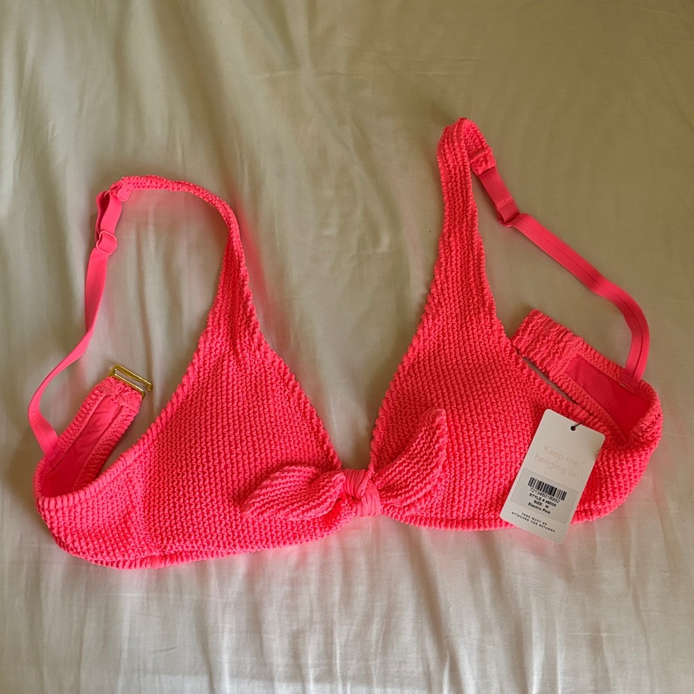 Lively hot pink bikini top